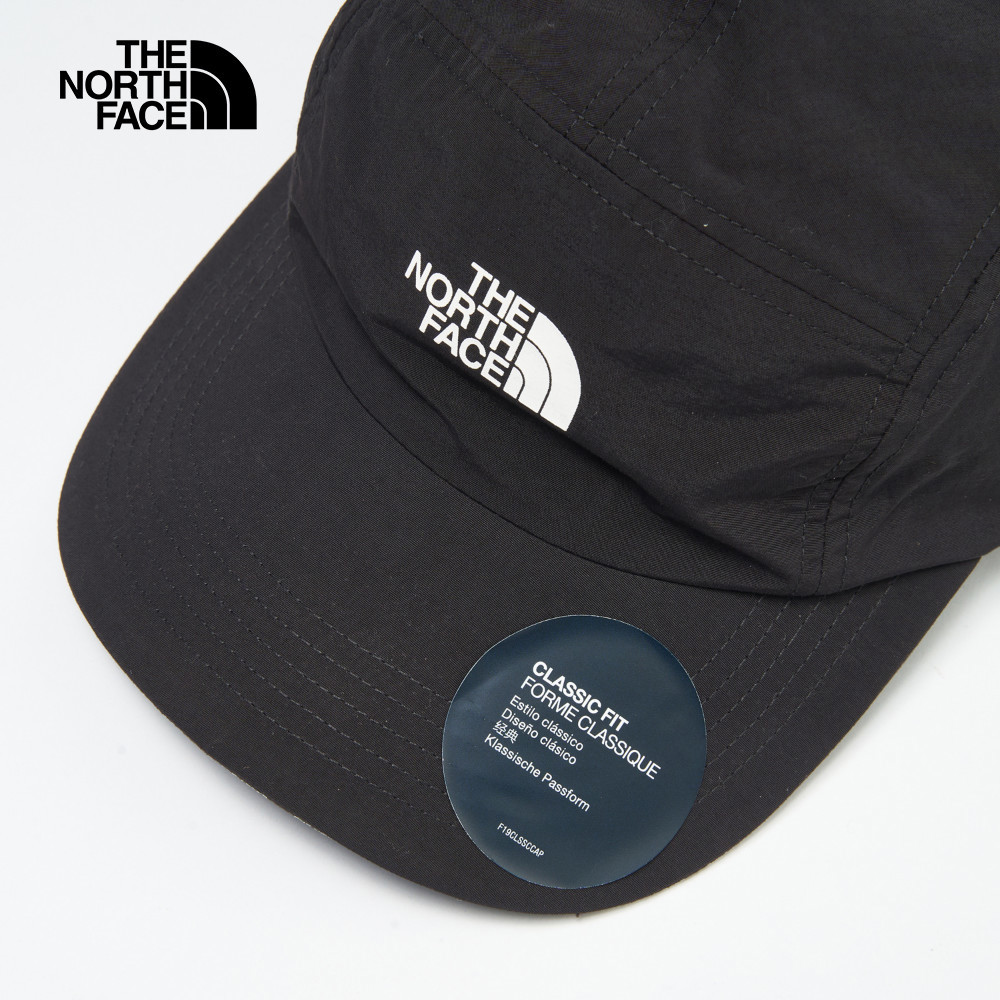 The North Face北面男女款黑色DWR防潑水休閒運動帽｜8A2AJK3