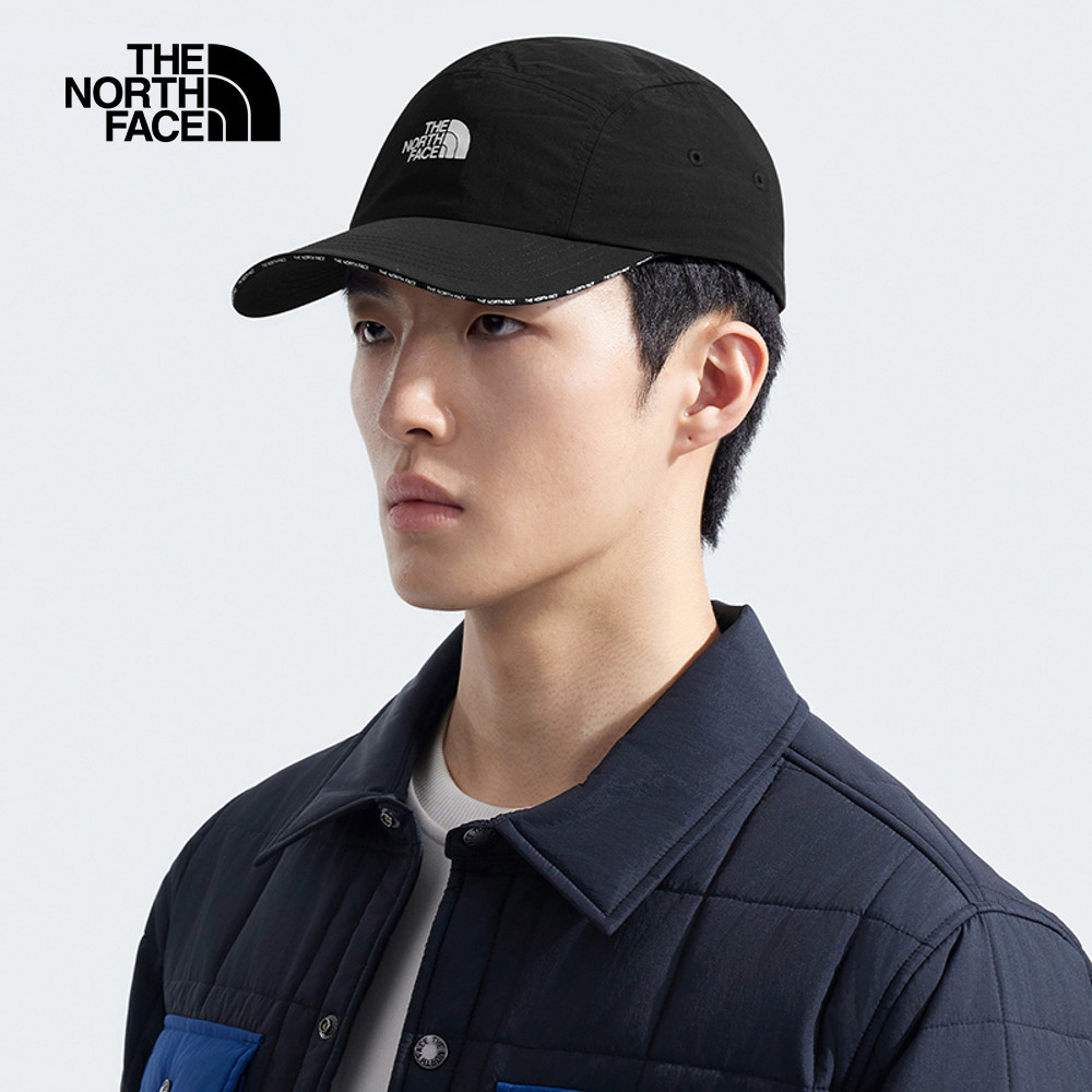 The North Face北面男女款黑色DWR防潑水休閒運動帽｜8A2AJK3