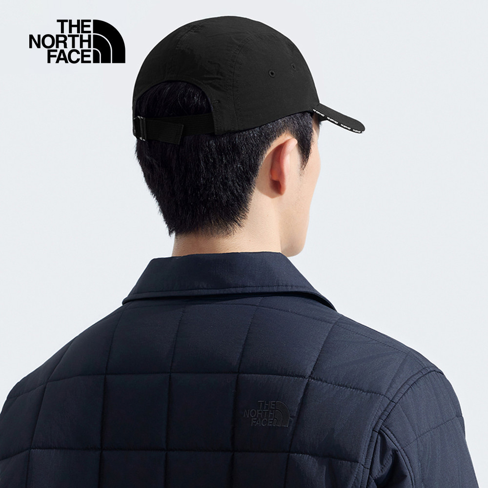 The North Face北面男女款黑色DWR防潑水休閒運動帽｜8A2AJK3