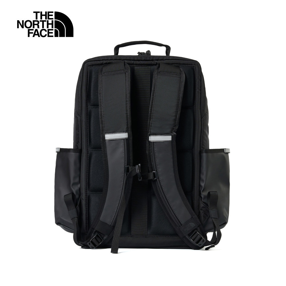 The North Face北面男女款黑色DWR防潑水大容量多功能休閒後背包｜8BK4BIA