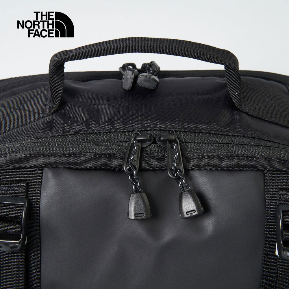 The North Face北面男女款黑色DWR防潑水大容量多功能休閒後背包｜8BK4BIA