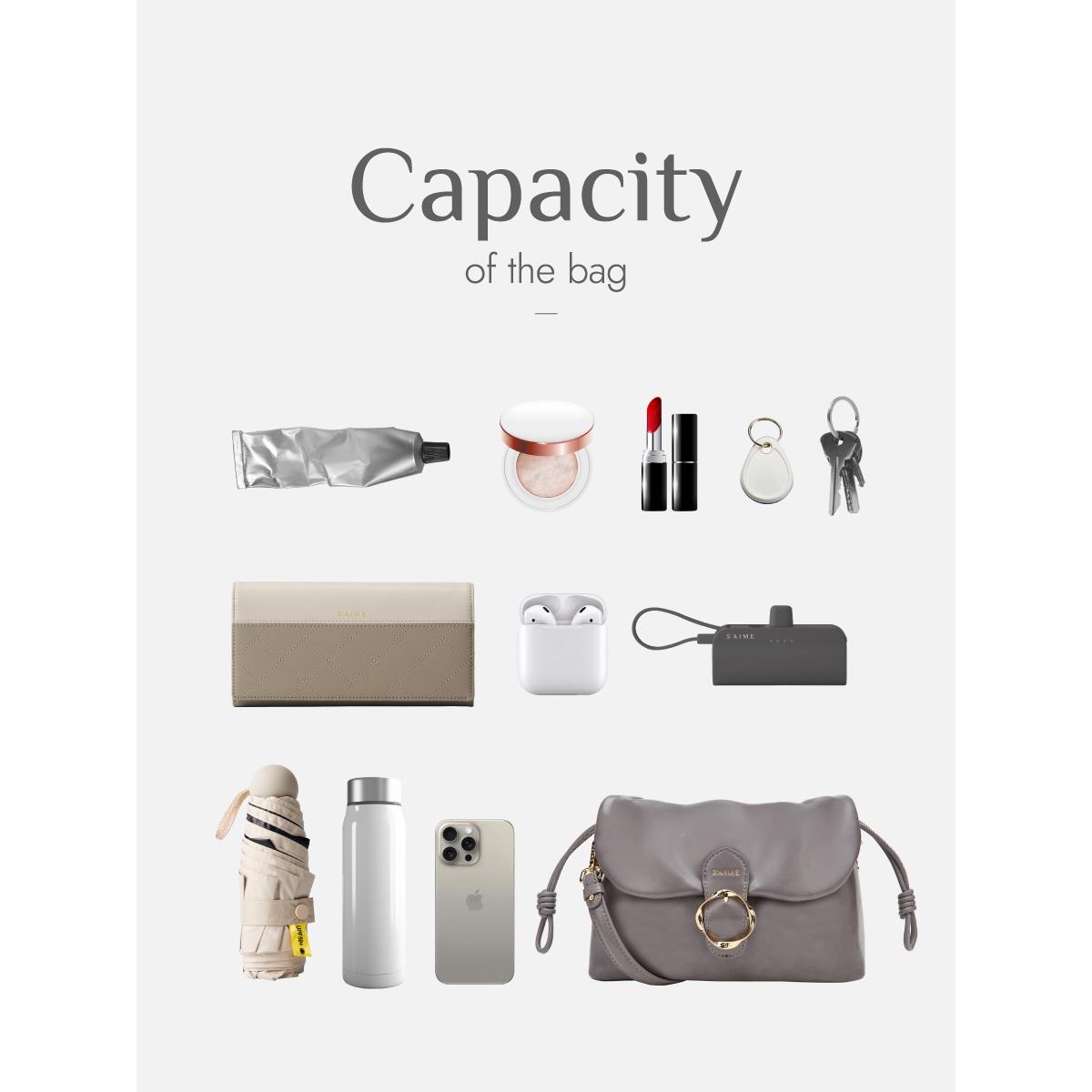 S'AIME 2WAY波紋五金束口掀蓋小方包(S)｜ S'AIME東京企劃