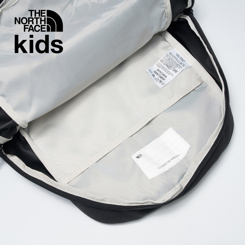 The North Face北面兒童黑色DWR防潑水大容量休閒後背包｜52VYJK3