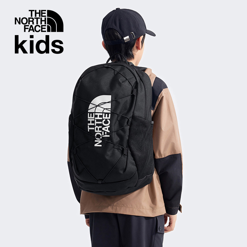 The North Face北面兒童黑色DWR防潑水大容量休閒後背包｜52VYJK3