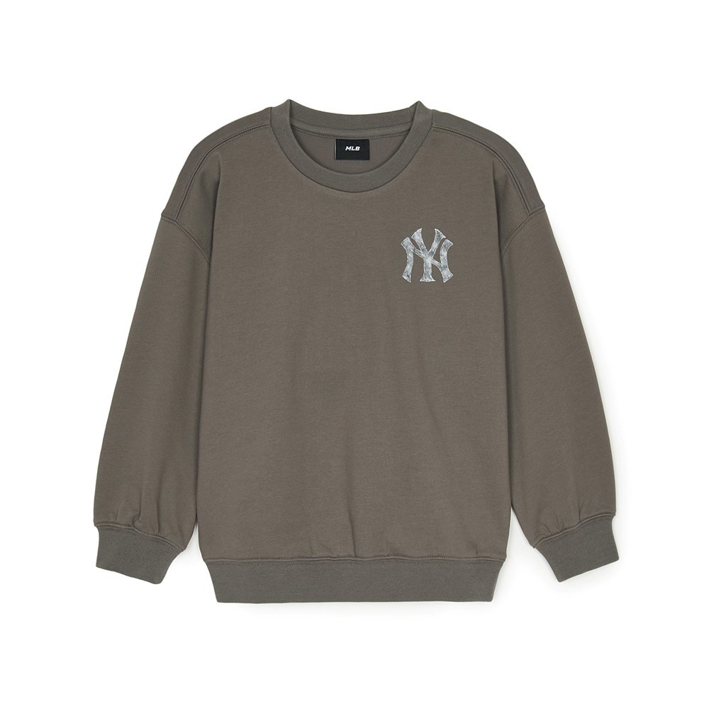 MLB KIDS 牛仔丹寧大學T 童裝 Monogram系列 紐約洋基隊 (7AMTM0451-50CGL)