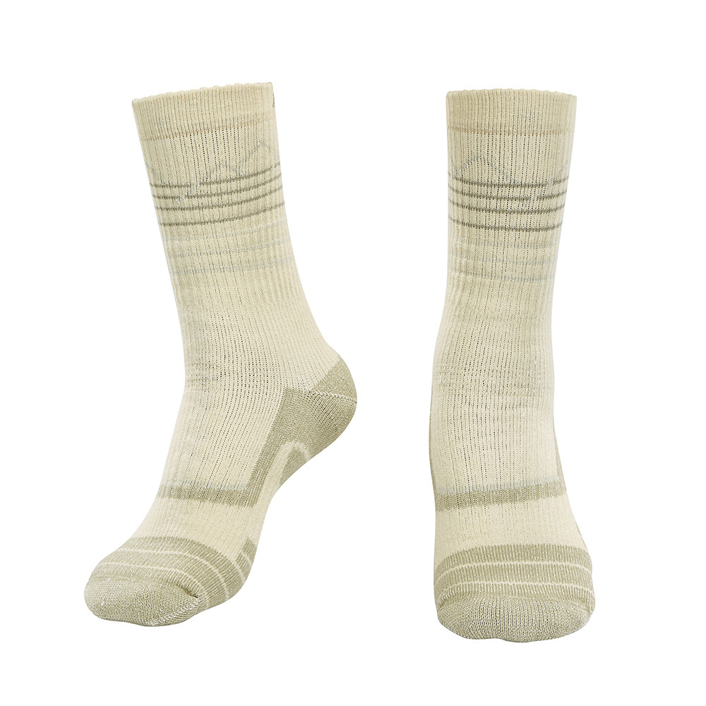 中筒厚底羊毛襪(A1ASGZ04N卡其/厚底登山襪/毛巾襪／台灣製)