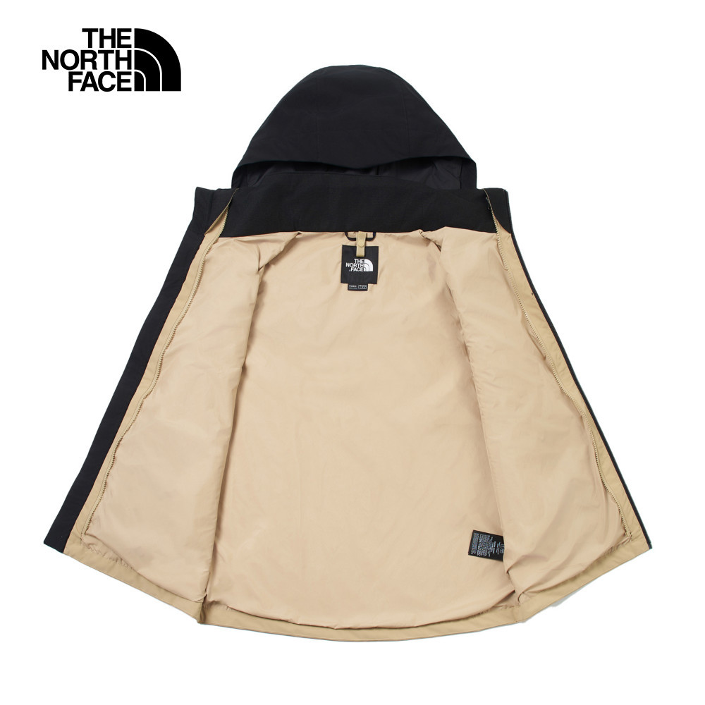 【10/24 12點週末限定】The North Face北面女款棕黑拼接DryVent防水透氣衝鋒衣｜8CK6QV2