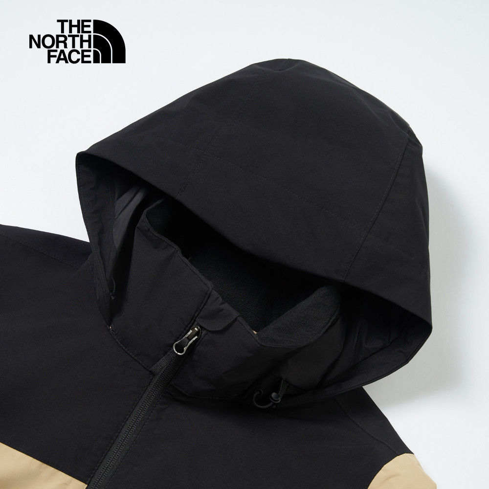 【10/24 12點週末限定】The North Face北面女款棕黑拼接DryVent防水透氣衝鋒衣｜8CK6QV2