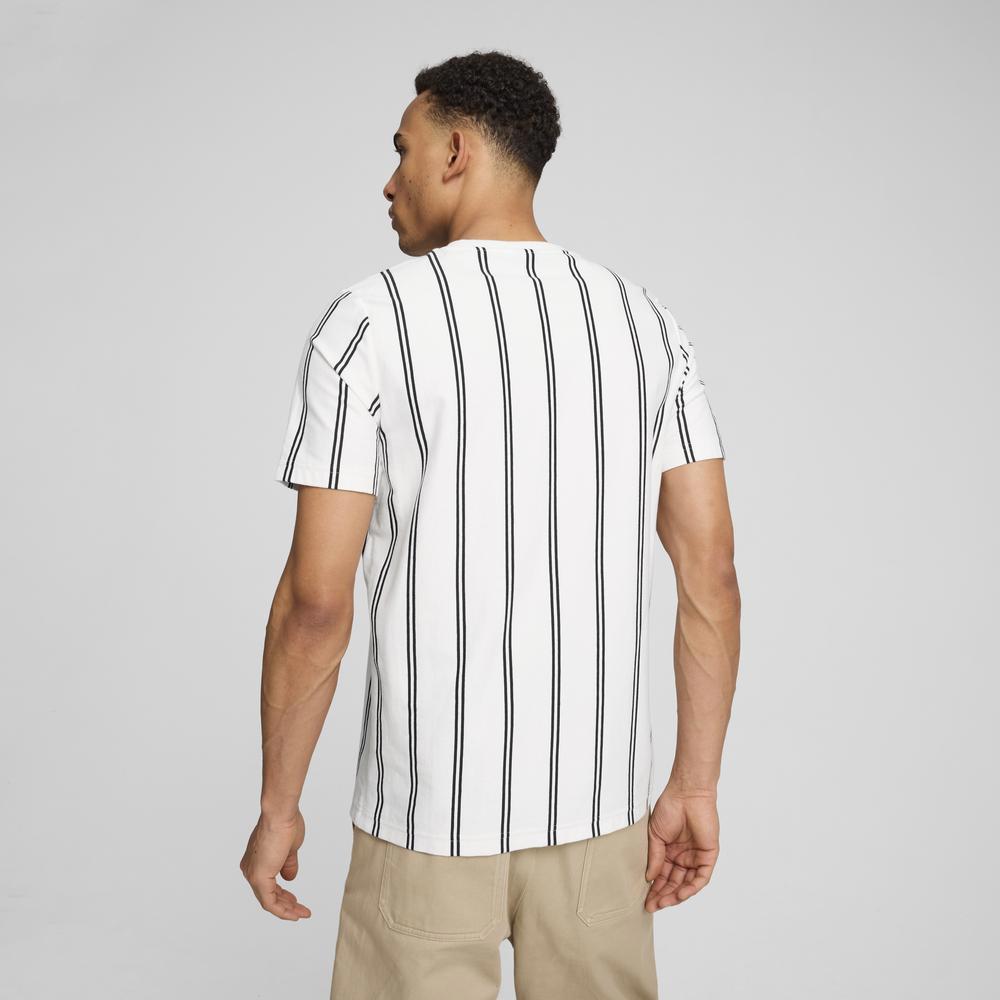 PUMA 基本系列Club條紋短袖T恤 男性