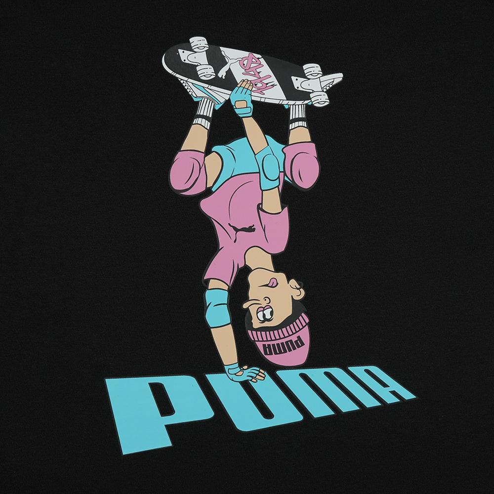 PUMA BT系列滑板少年短袖T恤 男性