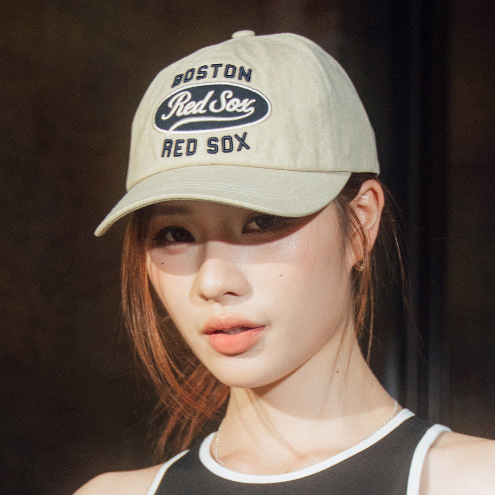 MLB 可調式軟頂棒球帽 Varsity系列 波士頓紅襪隊 (3ACPV055N-43BGL)