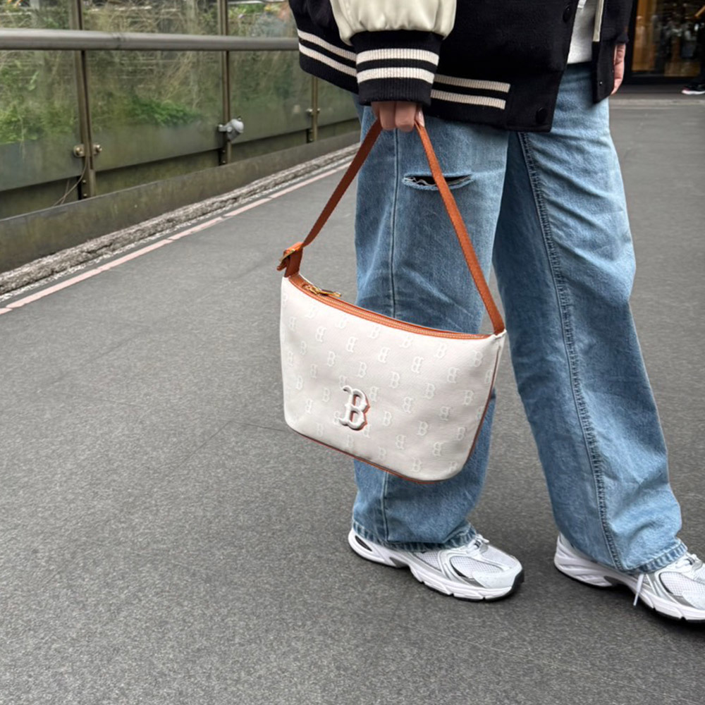 MLB 腋下包 手提包 肩背包 Monogram系列 波士頓紅襪隊 (3ABQM015N-43BGL)