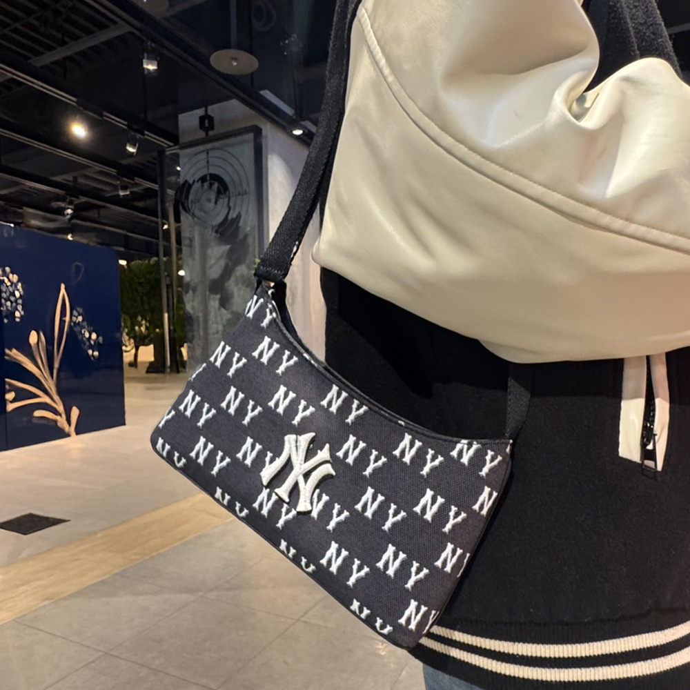 MLB 斜背包 肩背包 Monogram系列 紐約洋基隊 (3ACRM015N-50BKS)