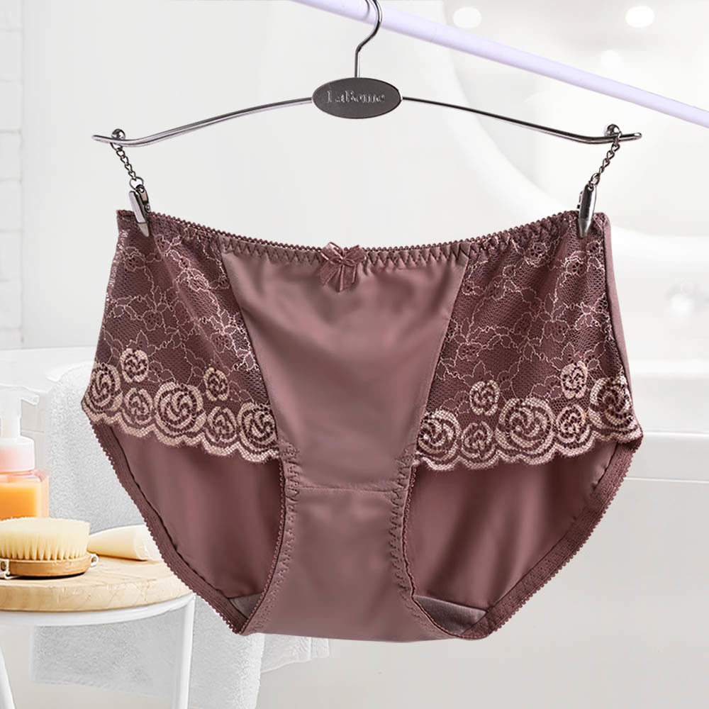 【愛戀玫瑰】低腰蕾絲內褲 M-XL 咖啡 C60134