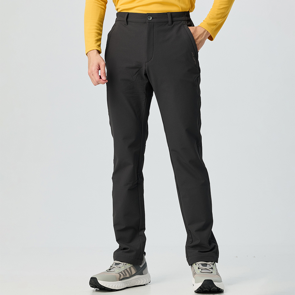 男款石墨烯輕保暖長褲(A1PA2505M黑/保暖長褲/保暖褲)