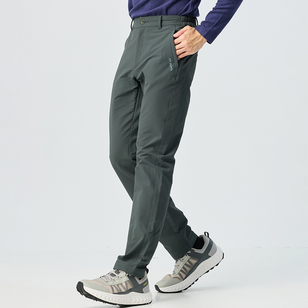 男款石墨烯輕保暖長褲(A1PA2505M橄綠/保暖長褲/保暖褲)