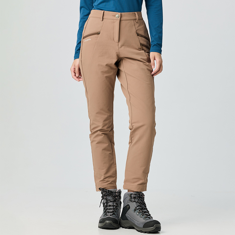 女款石墨烯輕保暖長褲(A1PA2506W可可棕/保暖長褲/保暖褲)