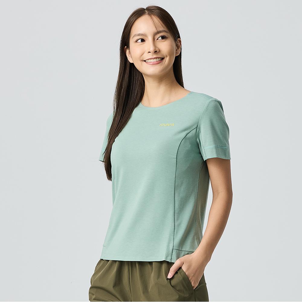 女款POLARTEC DELTA短袖T恤(A1TS2503W霧綠/抗臭/透氣/涼爽/彈性/貼身)