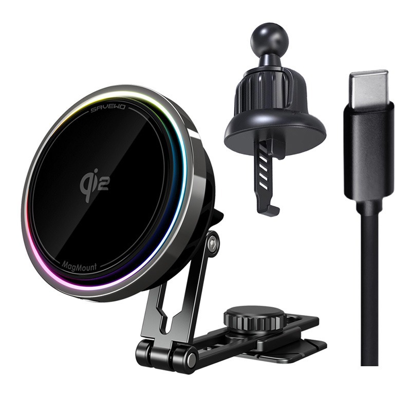 【信星科技】SAVEWO 救世 MagMount PRO Qi2 半導體製冷磁吸車充 (標準版)-廠商直送