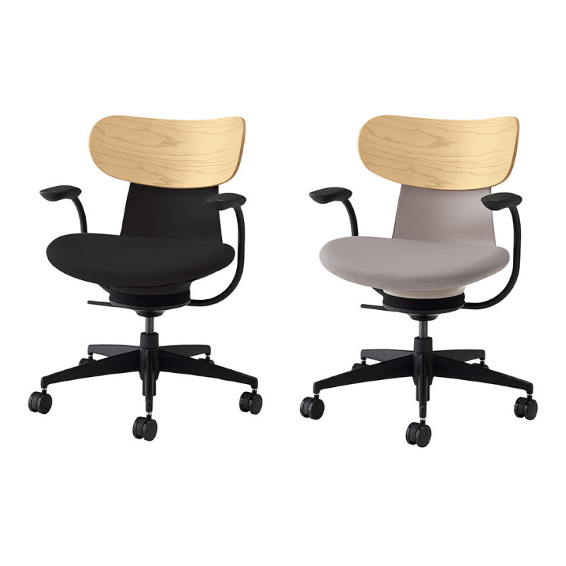 *KOKUYO ingLIFE 日系機能 人體工學辦公椅(有扶手/可動椅腳)-黑/淺灰