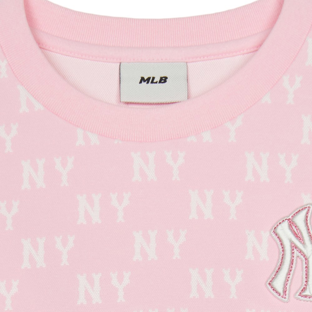 MLB KIDS 大學T 童裝 Monogram系列 紐約洋基隊 (7AMTM0151-50PKL)