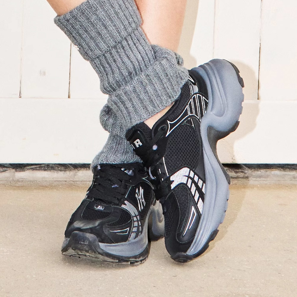 MLB 厚底老爹鞋 運動休閒鞋 Chunky Jogger系列 紐約洋基隊 (3ASHW045N-50BKS)