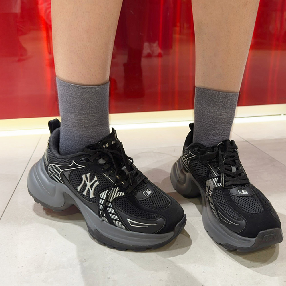 MLB 厚底老爹鞋 運動休閒鞋 Chunky Jogger系列 紐約洋基隊 (3ASHW045N-50BKS)