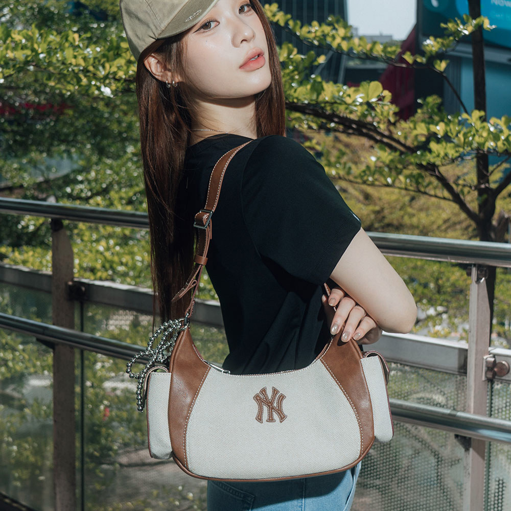 MLB Korea MLB 腋下包 肩背包 紐約洋基隊 (3ABQBV15N-50CRD)｜勁躍專賣店