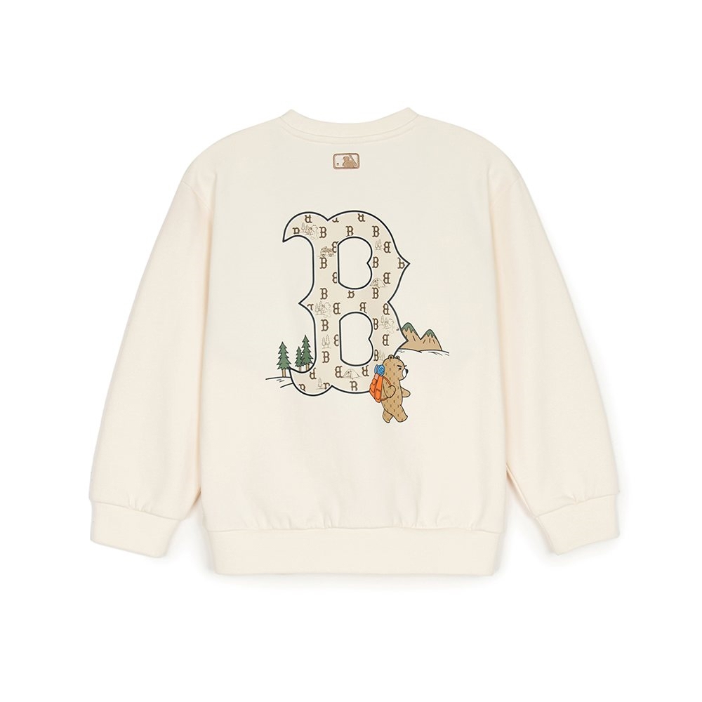 MLB KIDS 大學T 童裝 Monogram系列 波士頓紅襪隊 (7AMTM0351-43CRD)