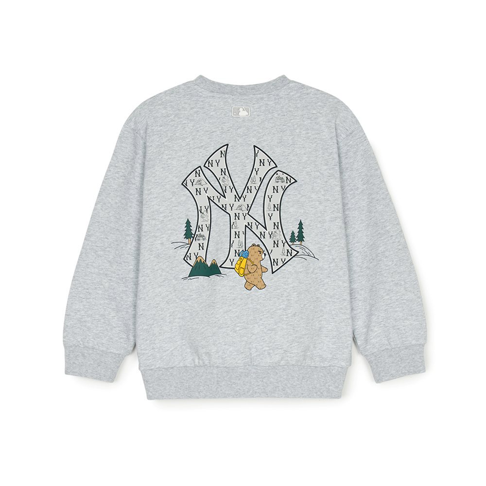 MLB KIDS 大學T 童裝 Monogram系列 紐約洋基隊 (7AMTM0351-50MGL)