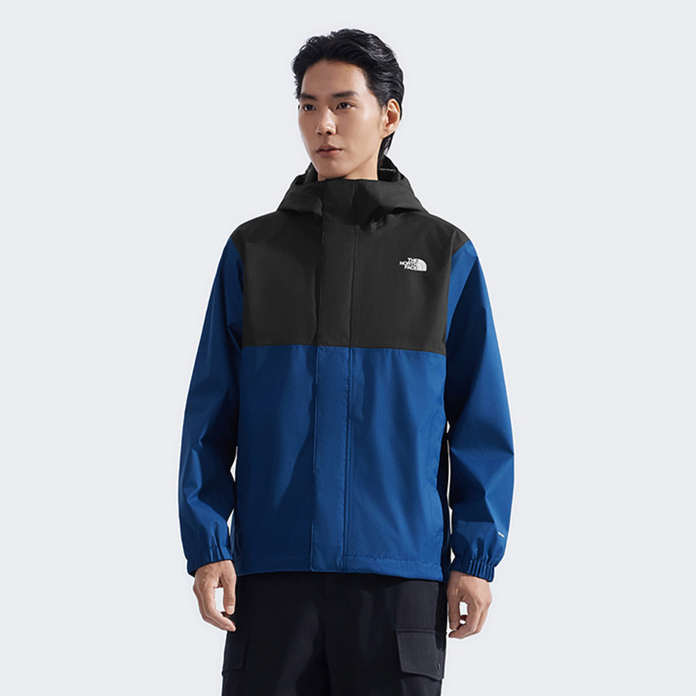 【限時搶購】男款藍色DryVent防水透氣連帽衝鋒衣｜8AUNF1T