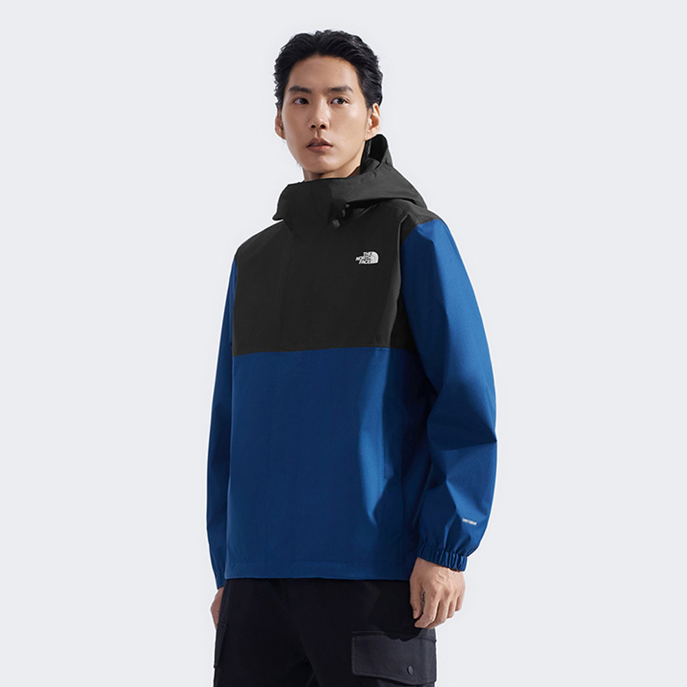 【限時搶購】男款藍色DryVent防水透氣連帽衝鋒衣｜8AUNF1T