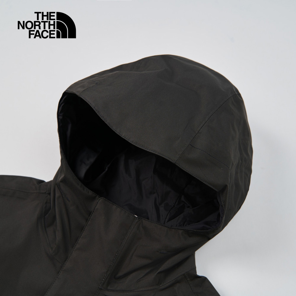 【限時搶購】男款白色DryVent防水透氣連帽衝鋒衣｜8AUNFUX