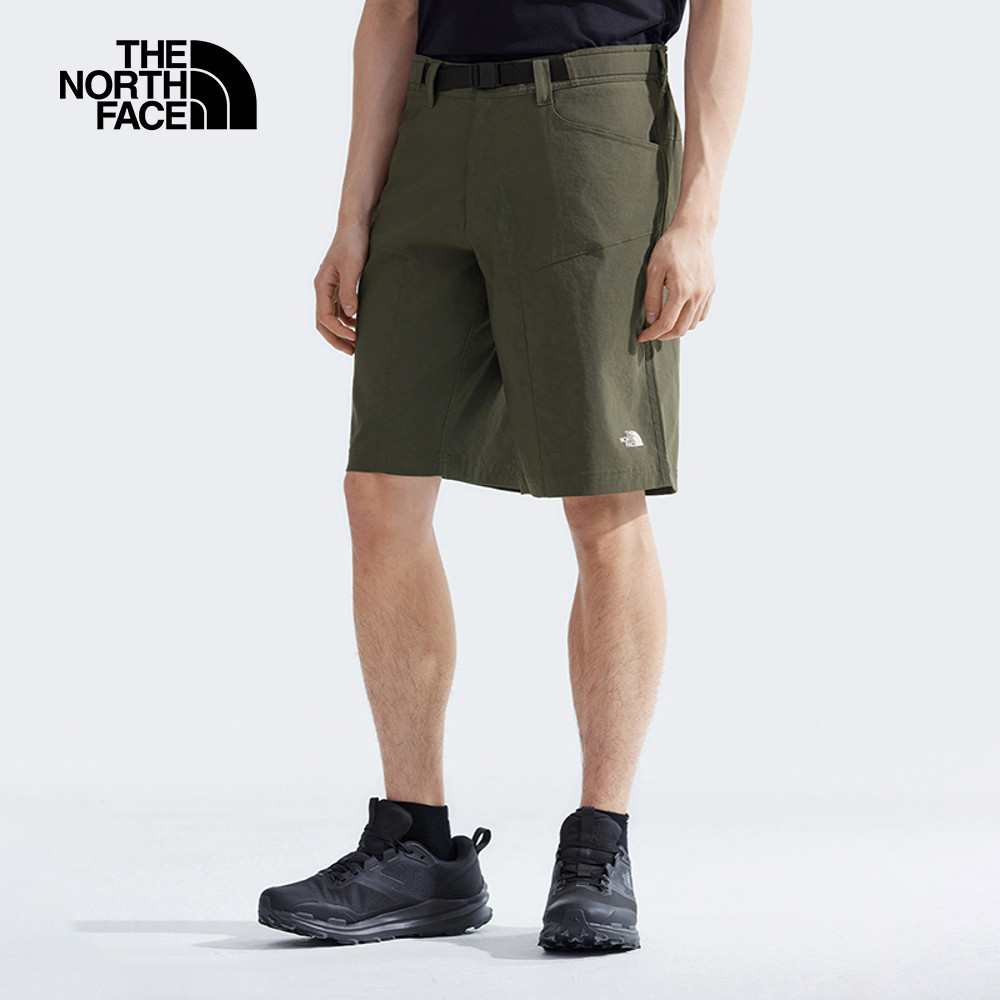 The North Face北面男款灰褐色吸濕排汗休閒短褲｜8AV621L