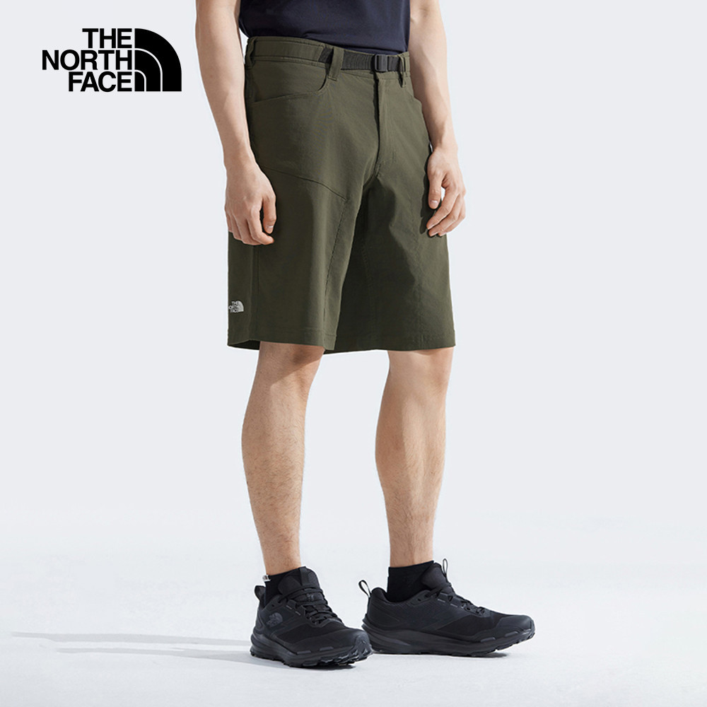 The North Face北面男款灰褐色吸濕排汗休閒短褲｜8AV621L