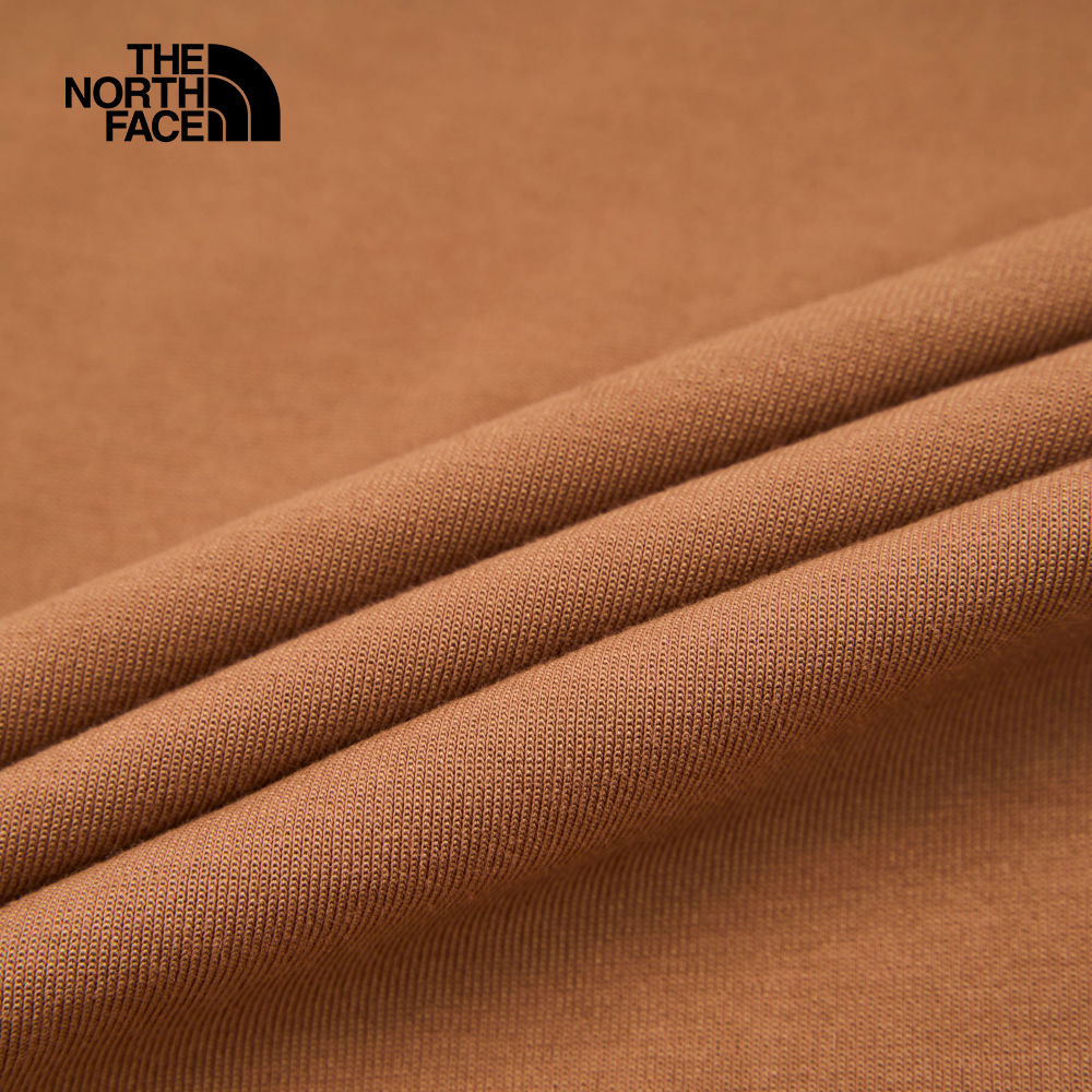 【10/25 00點週末限定】The North Face北面男女款棕色心型刺繡LOGO印花長袖帽T｜8D7S6IH