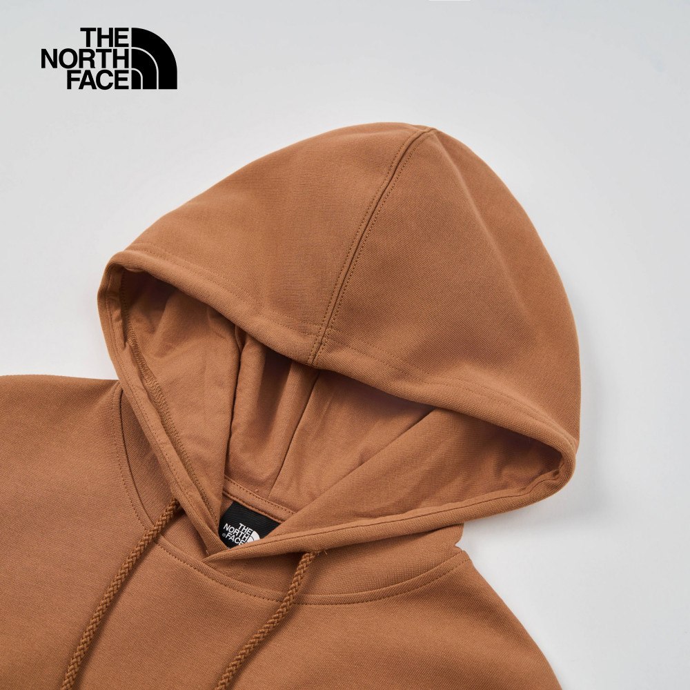 【10/25 00點週末限定】The North Face北面男女款棕色心型刺繡LOGO印花長袖帽T｜8D7S6IH