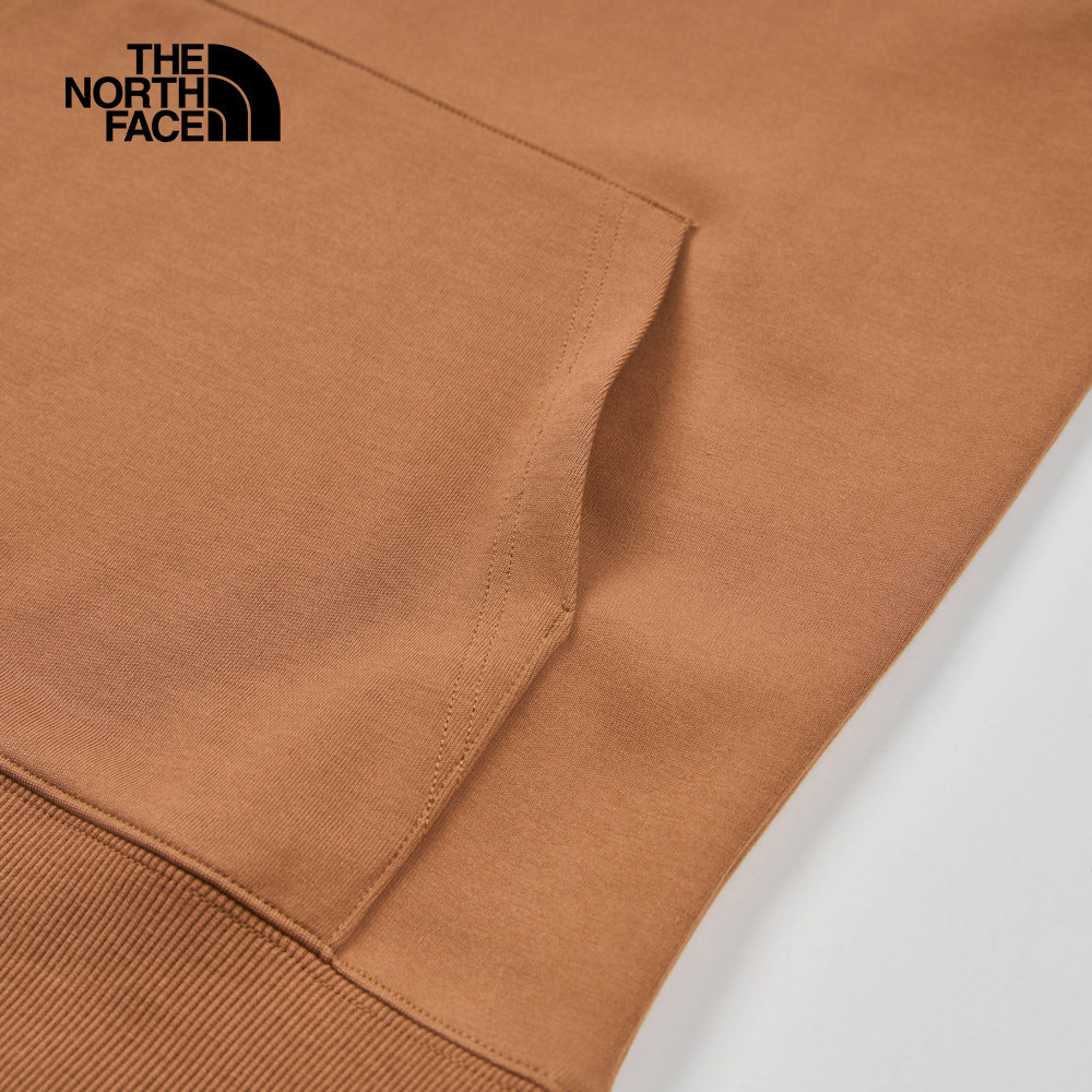 【10/25 00點週末限定】The North Face北面男女款棕色心型刺繡LOGO印花長袖帽T｜8D7S6IH