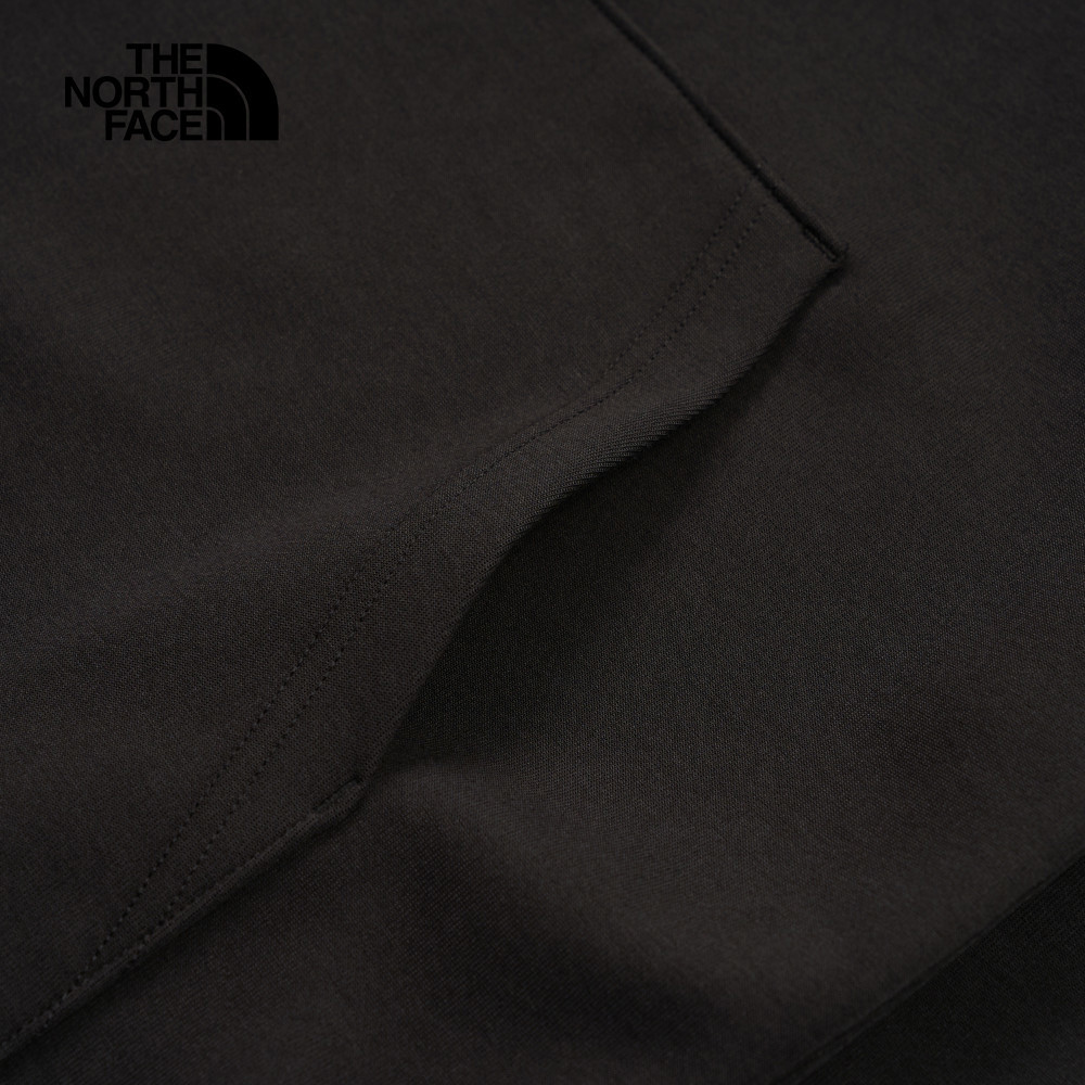 【10/24 12點週末限定】The North Face北面男女款黑色心型刺繡LOGO印花長袖帽T｜8D7SJK3