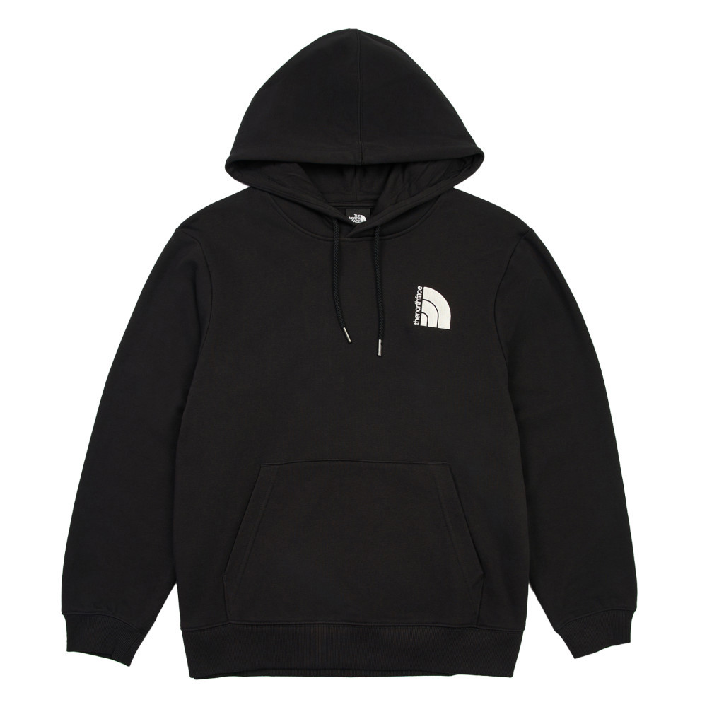 【10/24 00點週末限定】The North Face北面女款黑色刺繡LOGO印花長袖帽T｜8DC4JK3