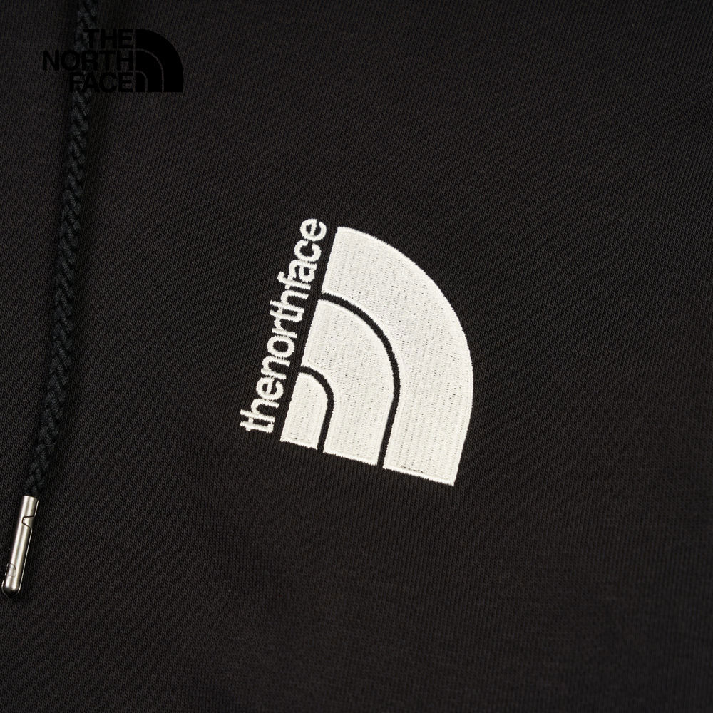【10/24 00點週末限定】The North Face北面女款黑色刺繡LOGO印花長袖帽T｜8DC4JK3