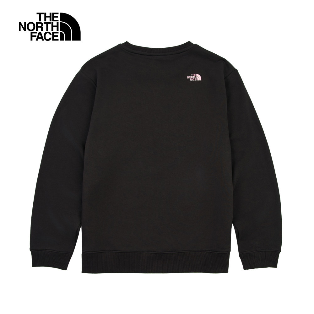 【限時搶購】女款黑色大尺寸LOGO印花長袖大學T｜8DC7JK3