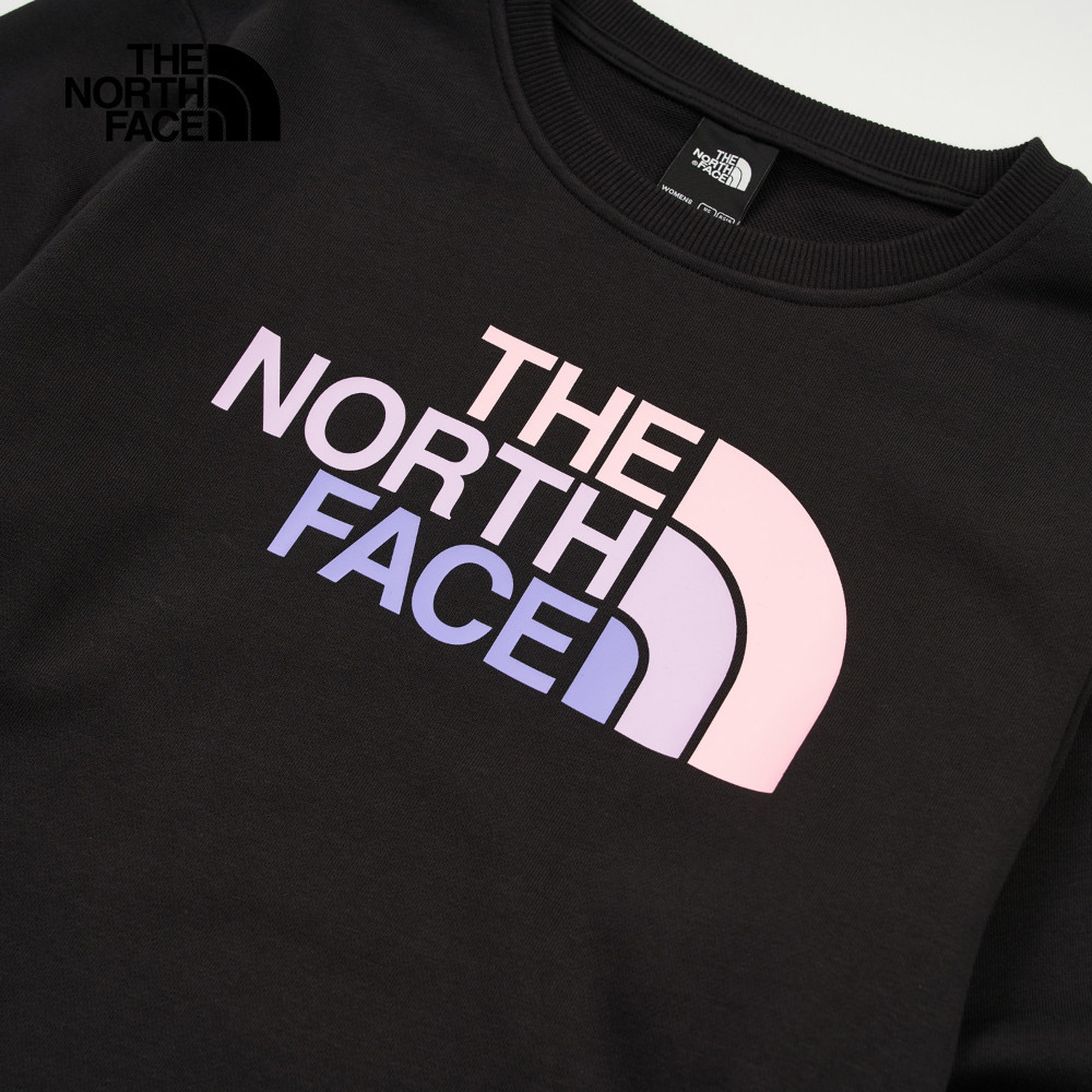 【限時搶購】女款黑色大尺寸LOGO印花長袖大學T｜8DC7JK3