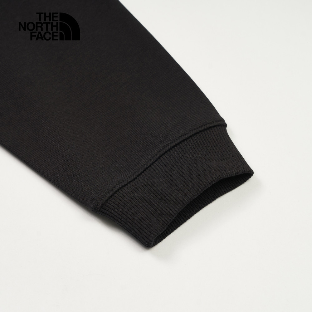 【限時搶購】女款黑色大尺寸LOGO印花長袖大學T｜8DC7JK3