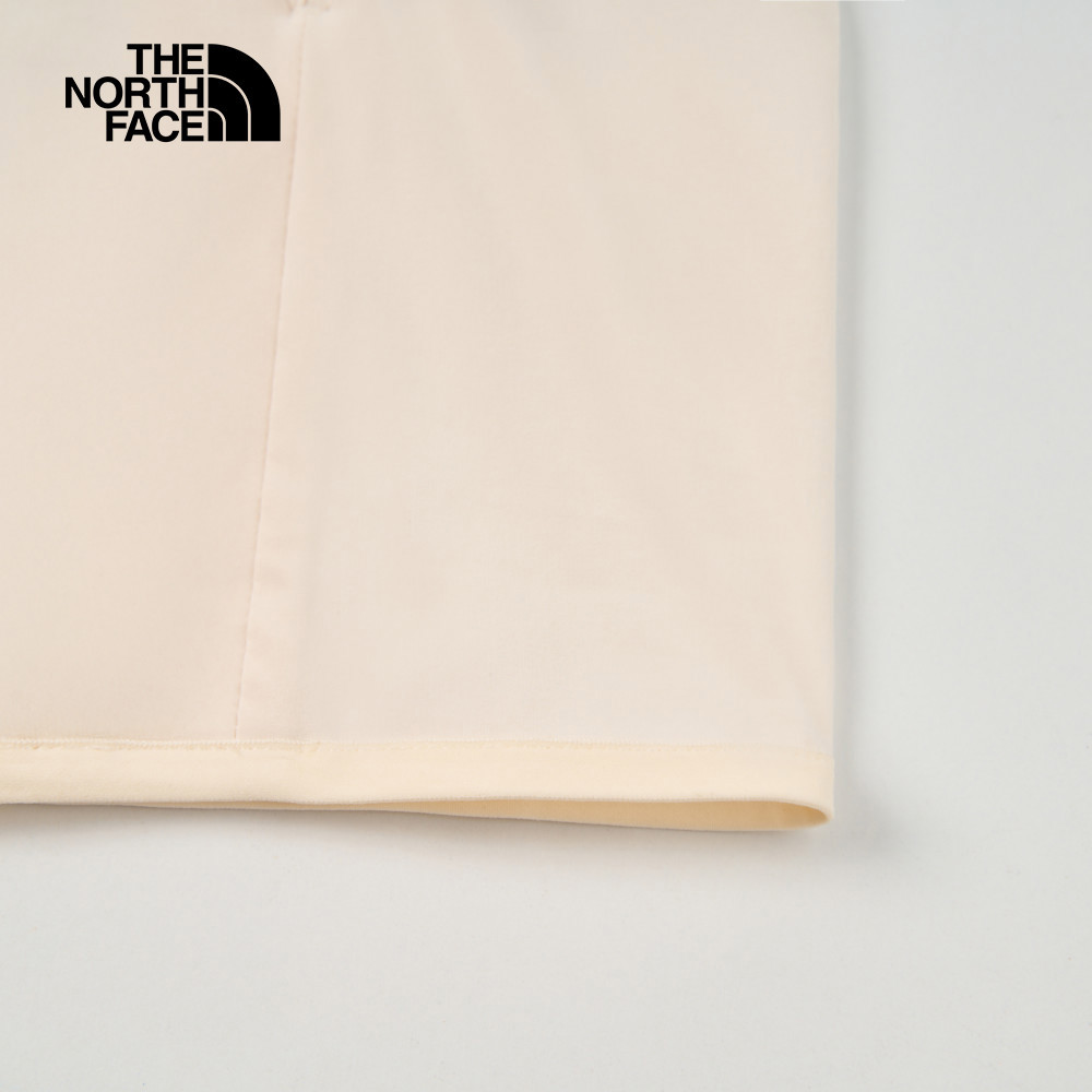 The North Face北面女款米白色舒適透氣連帽外套｜8EYHQLI