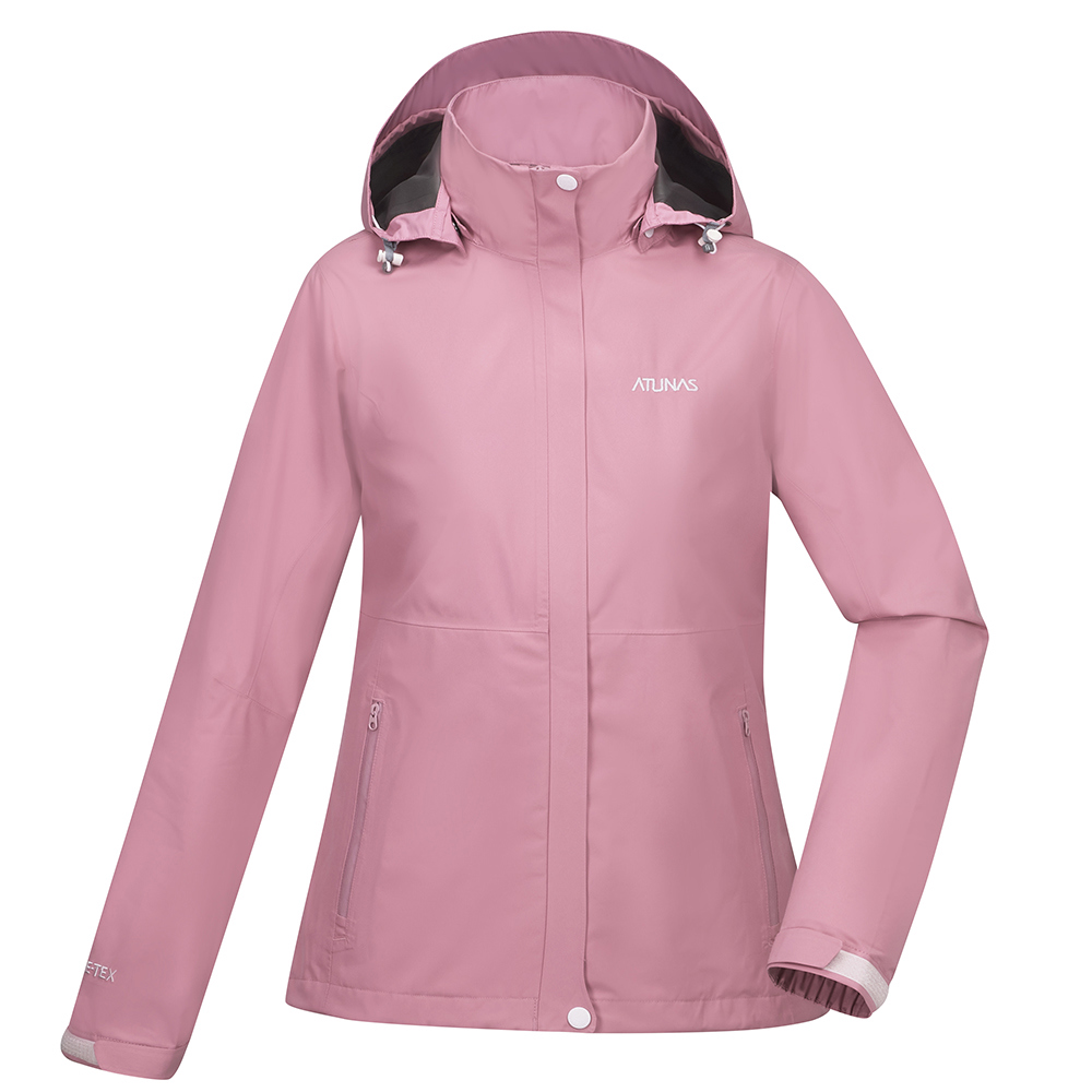 女款GORE-TEX  PACLITE PLUS單件式防水外套/風衣外套/機能外套(A1GTDD03W霧粉)