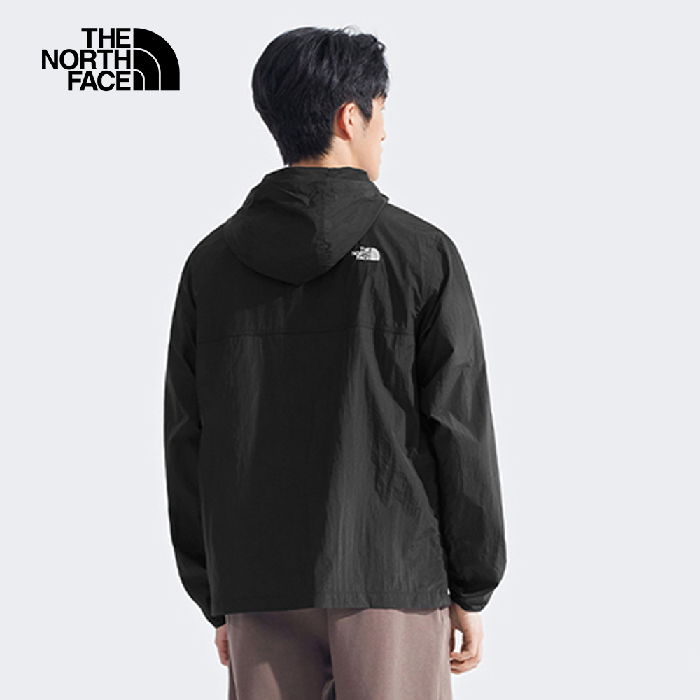 【10/24 12點週末限定】The North Face北面男款黑色DWR防潑水連帽外套｜8EZYJK3
