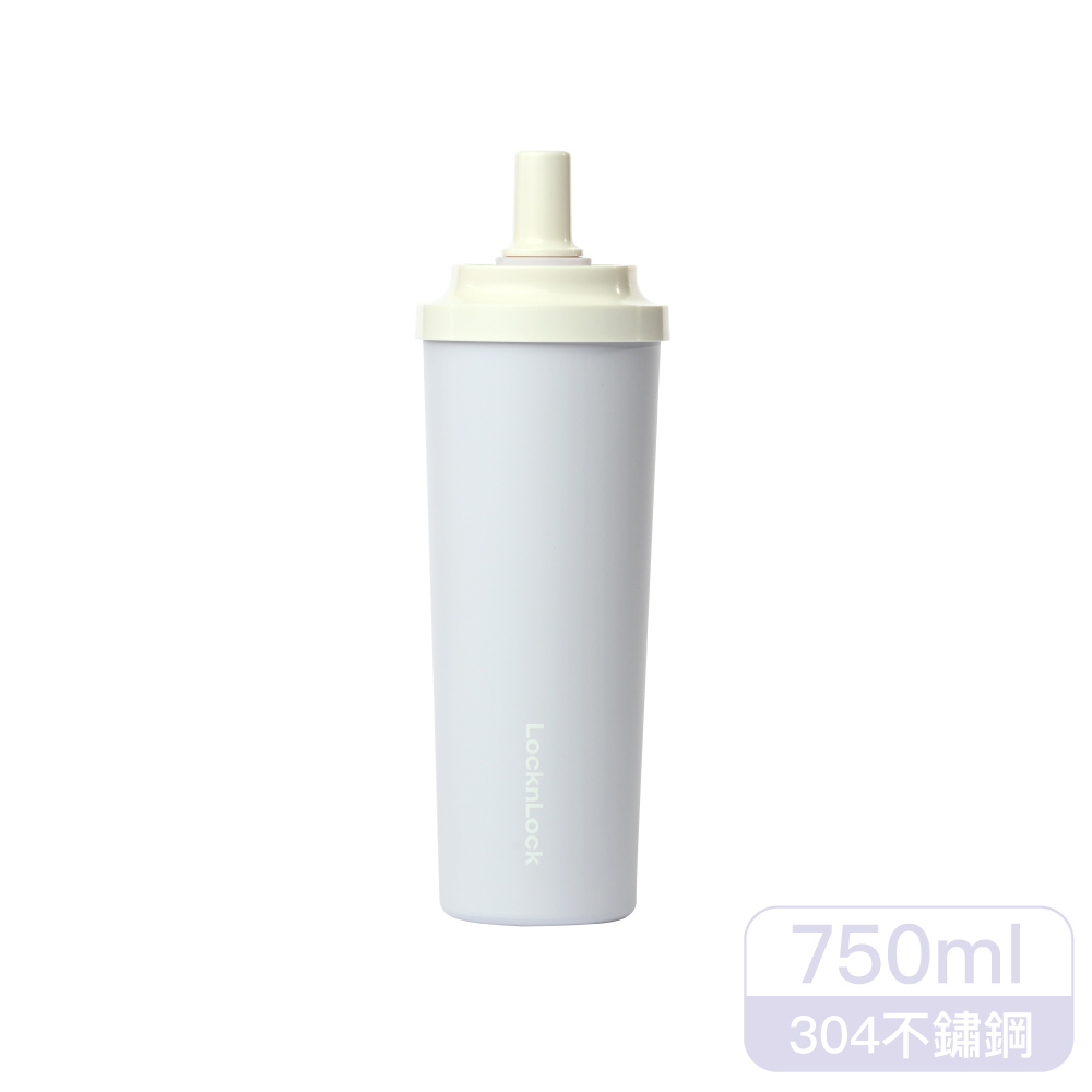 樂扣樂扣SUSU不鏽鋼吸管杯/750ml/玫瑰紫(LHC4337LPUP)