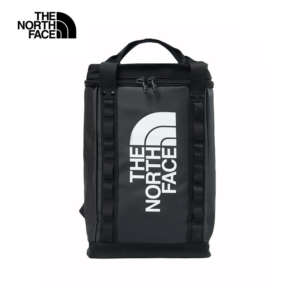 The North Face北面男女款黑色DWR防潑水大容量休閒後背包｜3KYV53R－凌風運