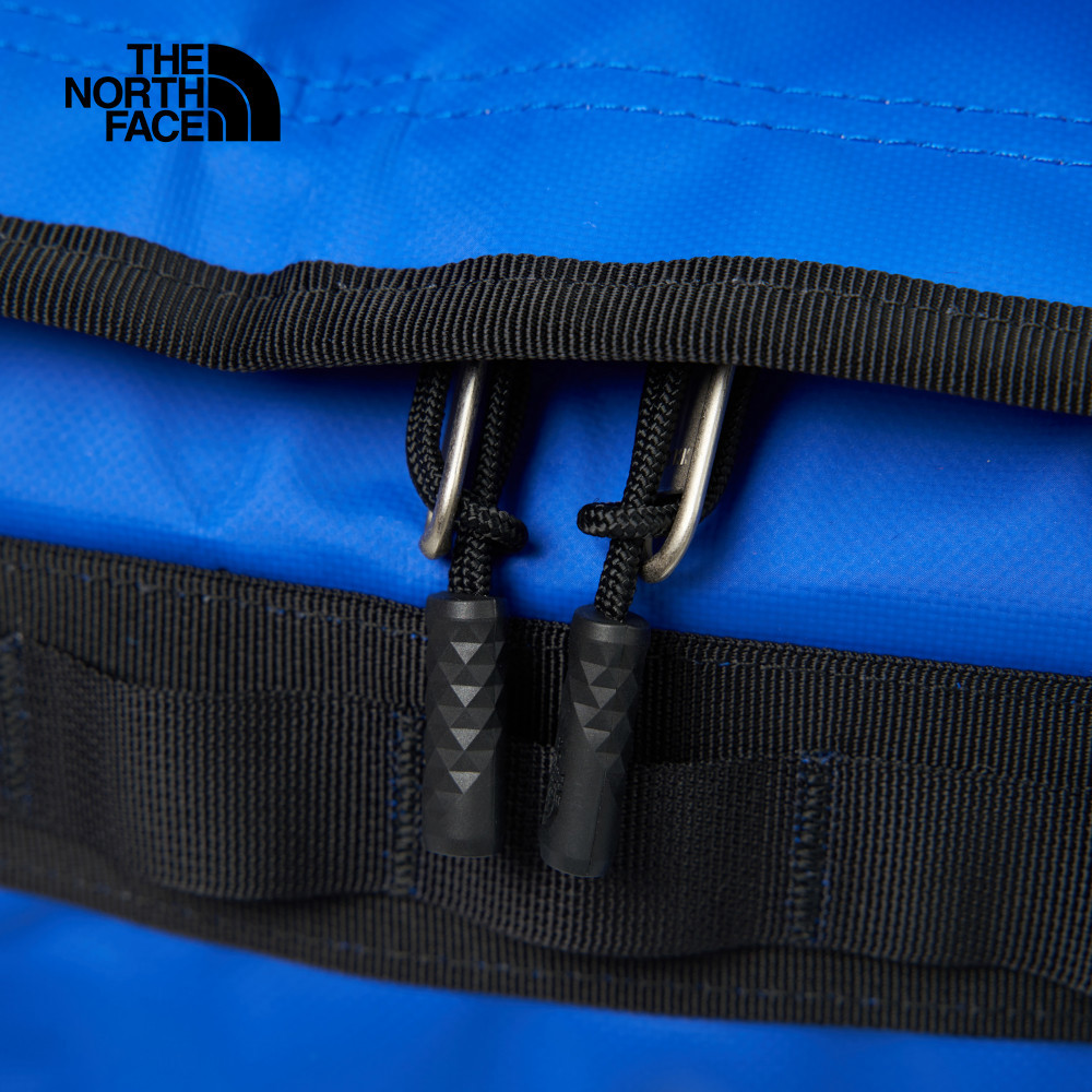 The North Face北面男女款藍色DWR防潑水背提兩用可收納旅行包｜52SA53S